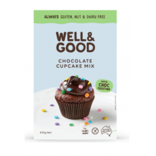 Well & Good Chocolate Cupcake Mix with frosting 450g
